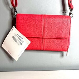 Thirty-one Jewell - Crossbody Bag, Bright Coral, NWT